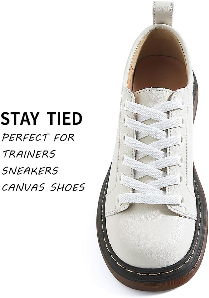 Flat Shoe Laces for Sneakers - Durable Athletic Shoelaces | Various Colors & Lengths