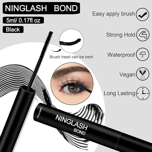 NINGLASH 3-in-1 Cluster Lash Bond, Seal, and Remover Kit - Waterproof