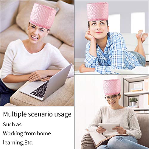 Yomagine Pink Hair Heat Treatment Cap for Deep Conditioning