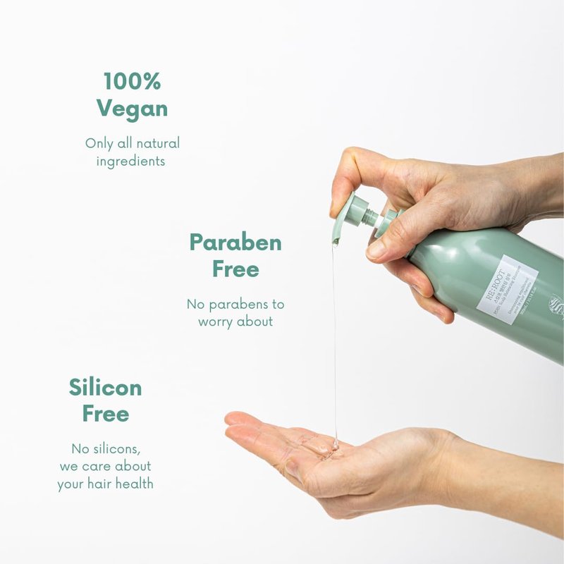 VIDAN RE:ROOT PDRN Scalp Balancing Shampoo, Korean Volumizing Shampoo & Repair for Thinning Hair, Cooling Menthol for Sensitive Scalp (10.14 Fl Oz)