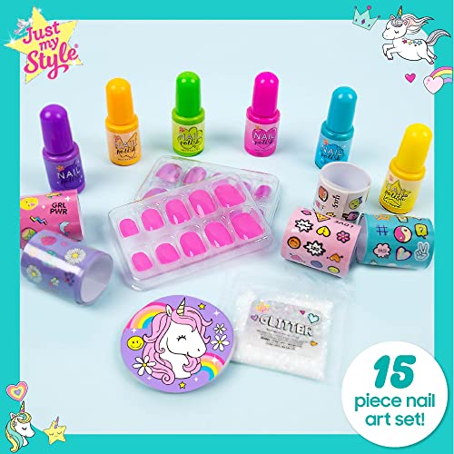Just My Style All About Nail Art Set - 6 Polishes & Adhesive Nails