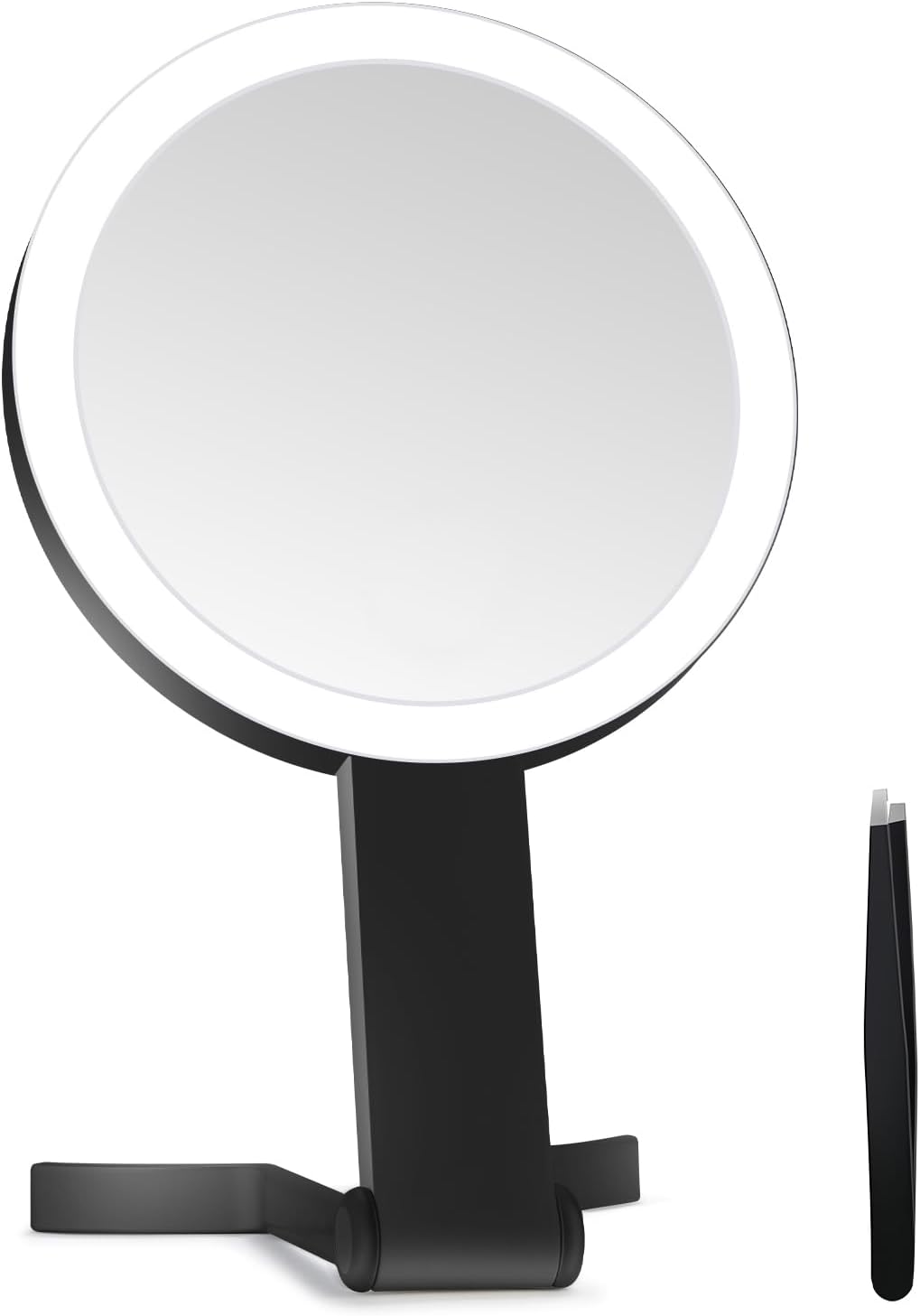Lighted Makeup Mirror - 30X Magnifying with Adjustable Brightness | Portable Handheld Vanity Mirror for Women
