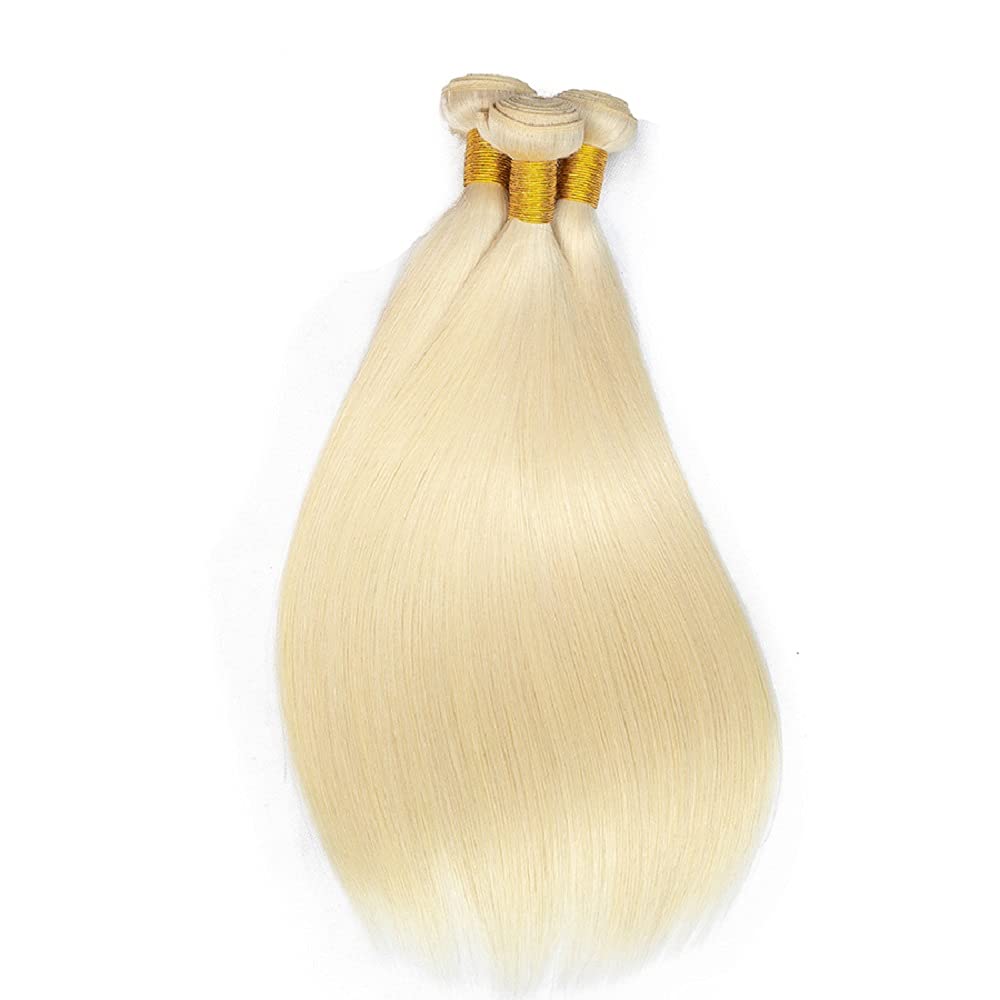 30 32 34 Inch Blonde Bundles Human Hair 613 Straight Bundle Blonde Loose Wave 3 Bundles Brazilian Unprocessed Remy Hair Extensions