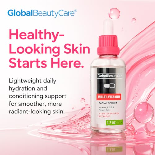 Global Beauty Care Multi-Vitamin Daily Facial Serum 1.7 Fl Oz Hydrating Skin Support