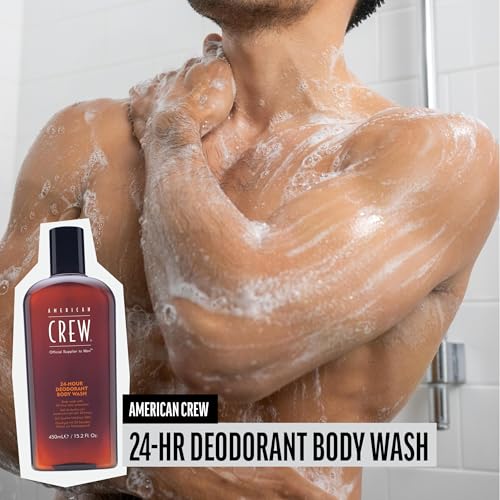 American Crew Men's Deodorizing Body Wash, 24-Hour Protection, 15.2 fl oz