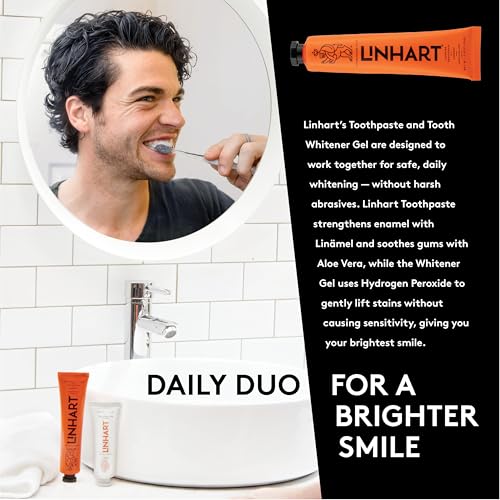LINHART Travel Toothpaste 1 oz (Pack of 3) - Gentle Formula for Sensitive Teeth, Fresh Mint Flavor