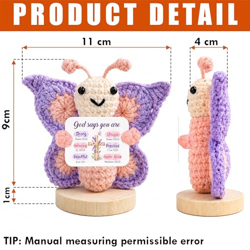 Handmade Crochet Butterfly Keepsake - Christian Gifts for Women