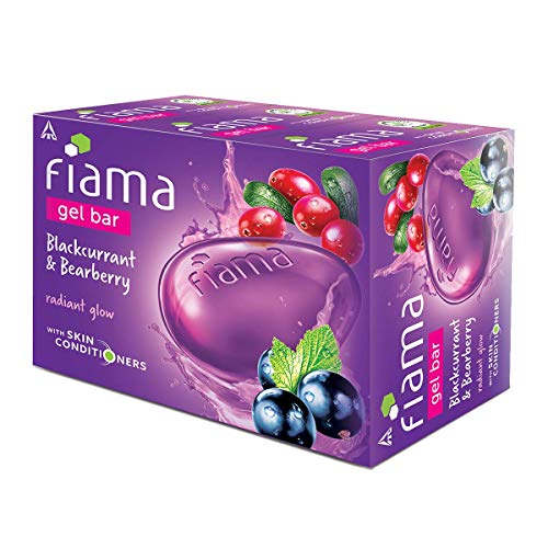 Fiama Gel Bar Soap - Bearberry & Blackcurrant (Pack of 3, 125g)