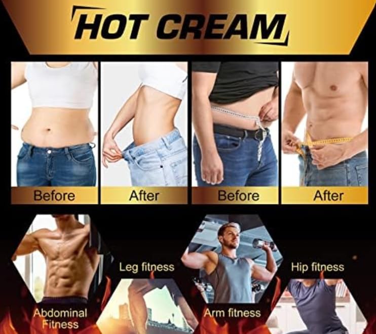 Hot Sweat Cream 4 oz (Pack of 2) - Sweat Enhancer for Workouts