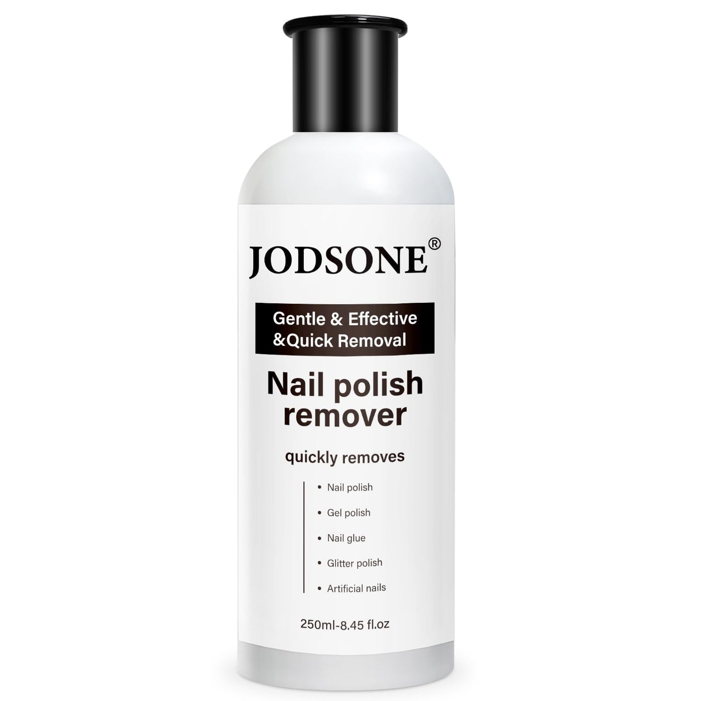 JODSONE Acetone-Free Nail Polish Remover 8.45 Fl Oz Gel Nail Polish Remover Professional Soak off for Acrylic Nail Remover and Removal Gel Nail Polish for Home Salon