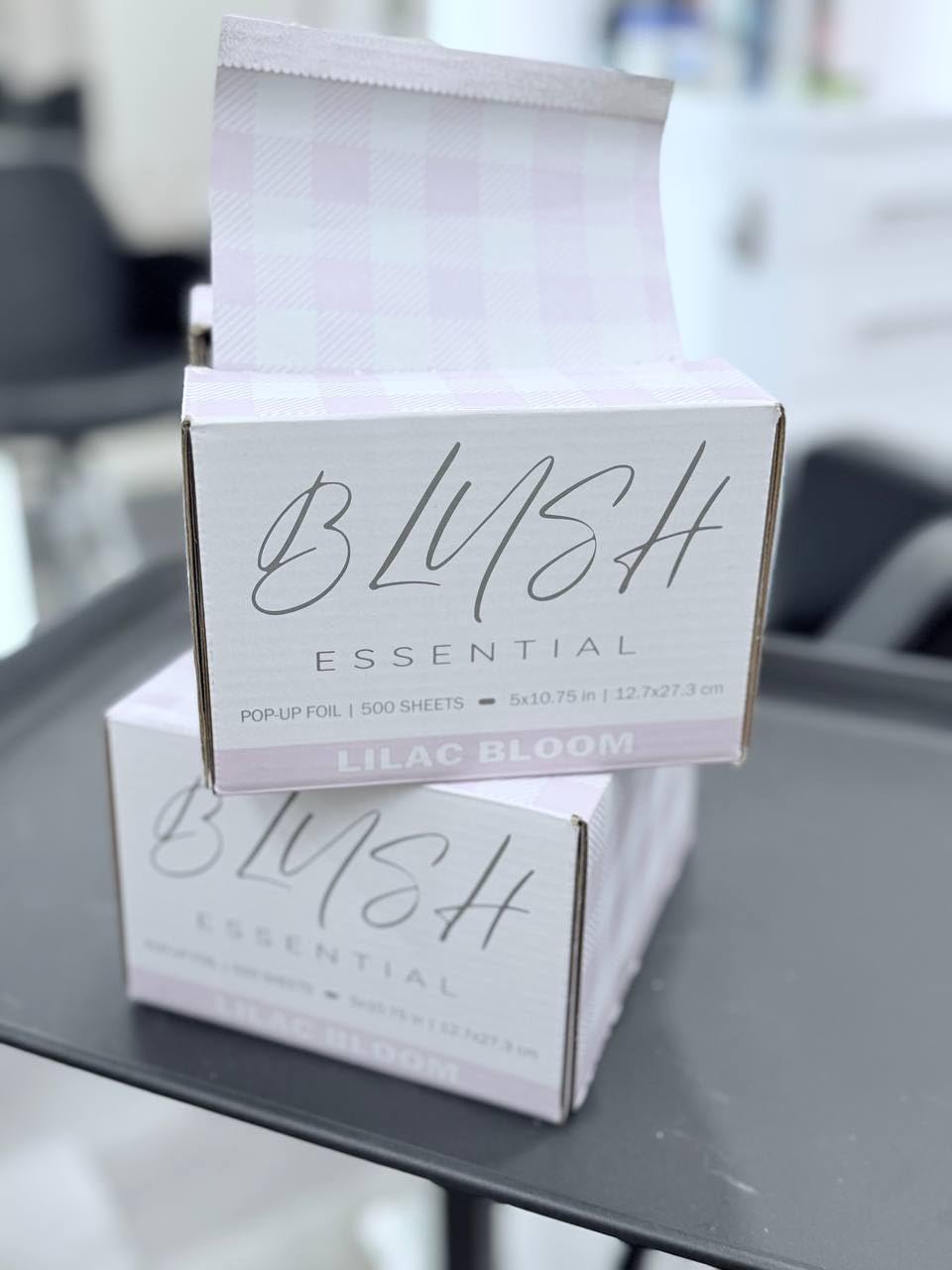 Blush Essential Lilac Bloom Design Hair Foils - Salon Foils for Coloring - Aluminum Foil Sheets for Hair,5"x10.75" 500 Sheets, Professional Hair Foils for Highlighting and Salon Use, Cute Hair Foils