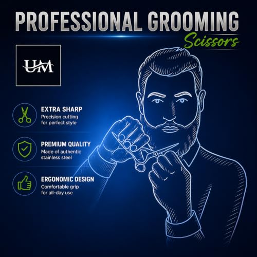 UM Supplies 7.5-Inch Professional Stainless Steel Barber Hair Shears