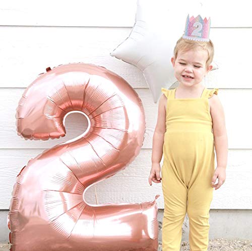 WAWUO Baby Rainbow Crown Hats - 2 Pack Birthday Photo Props