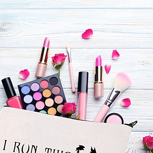 I Run This Castle Evil Queen Makeup Bag - Waterproof Travel Cosmetic Pouch