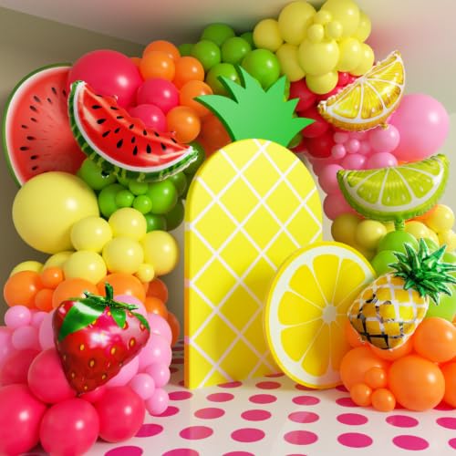 Tropical Fruit Balloon Garland Kit - 145pcs for Birthday Parties