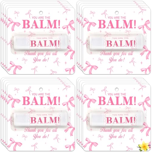 15 Pack Pink Bow Lip Balm Bulk - Lonfliness Gift Set for Weddings, Galentine’s & Parties (Variation 15)