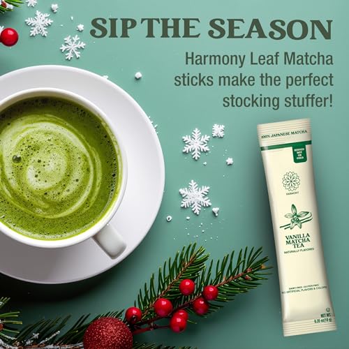 Premium Japanese Vanilla Matcha Tea – 10 Servings, Dairy & Gluten Free