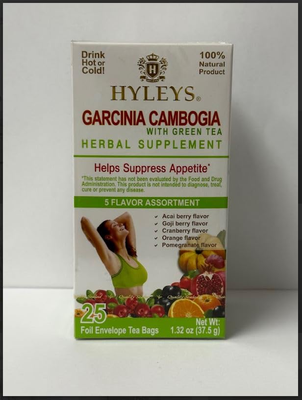 HYLEYS Garcinia Cambogia Green Tea Assortment - 25 Bags