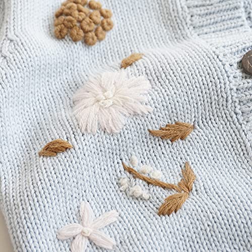 Simplee Kids Toddler Girl Knit Cardigan Sweater - Soft Cozy Casual Wear