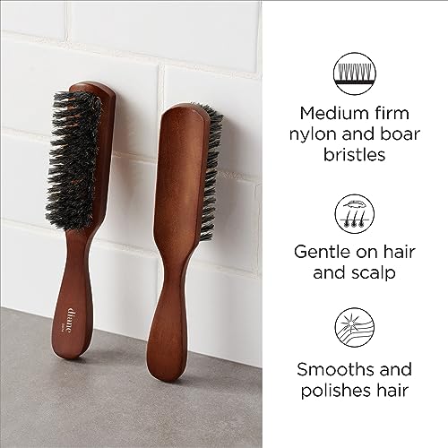 Diane Reinforced Boar Bristle Brush for Thick Curly Hair