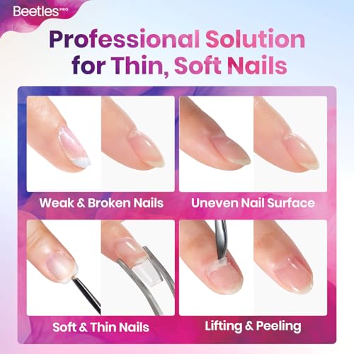 Beetles 20ml Pro Floform Builder Gel – TPO-Free Clear Nail Gel for Natural Nails