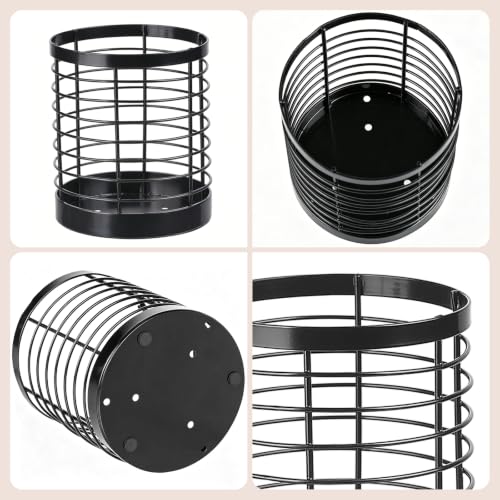 Stainless Steel Utensil Holder for Kitchen Counter - Space-Saving Design