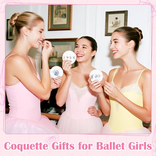 Ballet Compact Mirrors Set 36 Pieces - Graceful Dance Gift for Girls & Enthusiasts