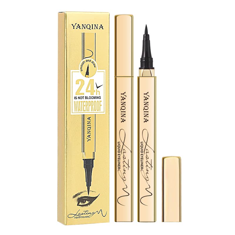 Waterproof Liquid Eyeliner - Smudge-Proof & Long-Lasting Black Eyeliner
