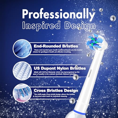 Purthmile Replacement Toothbrush Heads for Oral B - 12 Pack