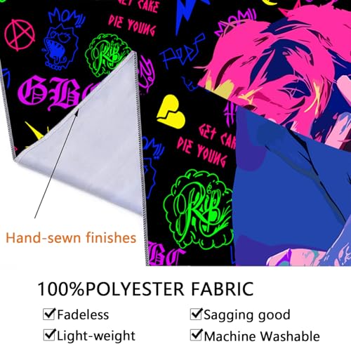 Lil Peep Tapestry Blacklight Poster - 40x30 Inch Hip Hop Decor