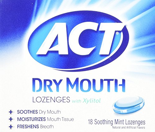 ACT Dry Mouth Lozenges with Xylitol - 18 Count Pack of 1