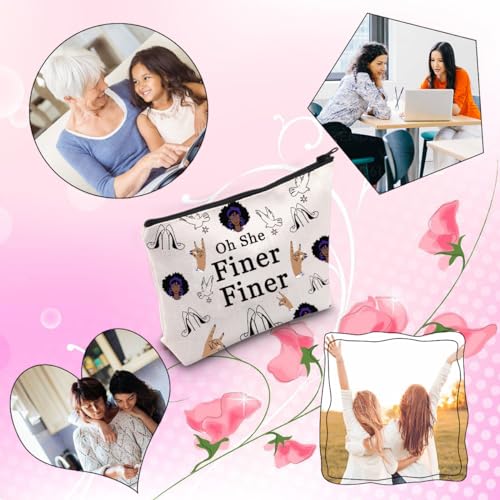 Finer Finer Makeup Zipper Pouch Bag for Women - TSOTMO