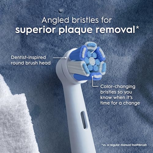 Oral-B iO Series Ultimate Clean Electric Toothbrush Replacement Brush Heads for an Oral-B Electric Toothbrush, 2 Count, White