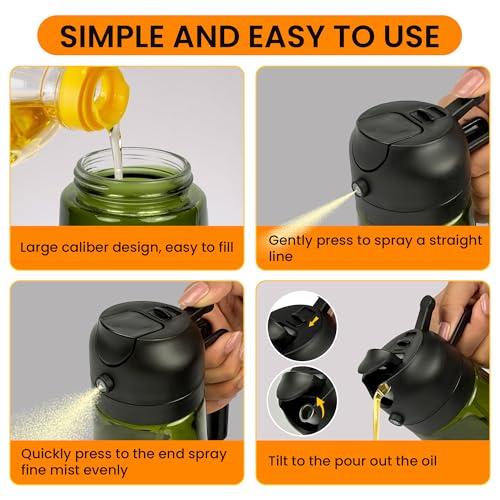 NextG Ideaz 2-in-1 Oil Dispenser & Sprayer - 16oz Glass Bottle