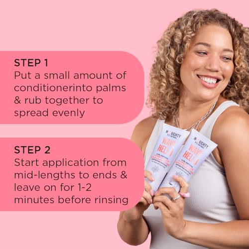 Noughty Wave Hello Curl Defining Conditioner for Curly Hair, 8.45 fl. oz