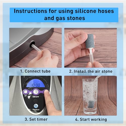 Silicone Air Pipe & Diffuser Stone for Ozone Machines - Durable Replacement