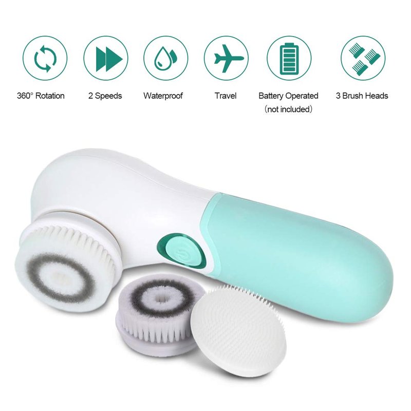 Facial Cleansing Brush: Face Scrubber for Men and Women - Face Brushes for Deep Cleansing and Exfoliating