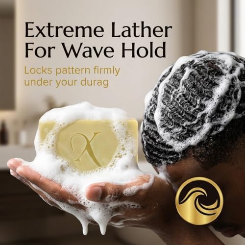 Xotics 360 Wave Soap Bar with Cocoa & Shea Butter - Men & Women 5oz - Natural Moisturizing Hair Care