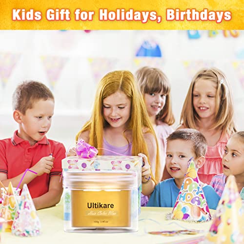 Ultikare Blonde Hair Wax Color - Temporary Hair Dye & Styling Gel for Color-Treated Hair, 3.4 Fl Oz