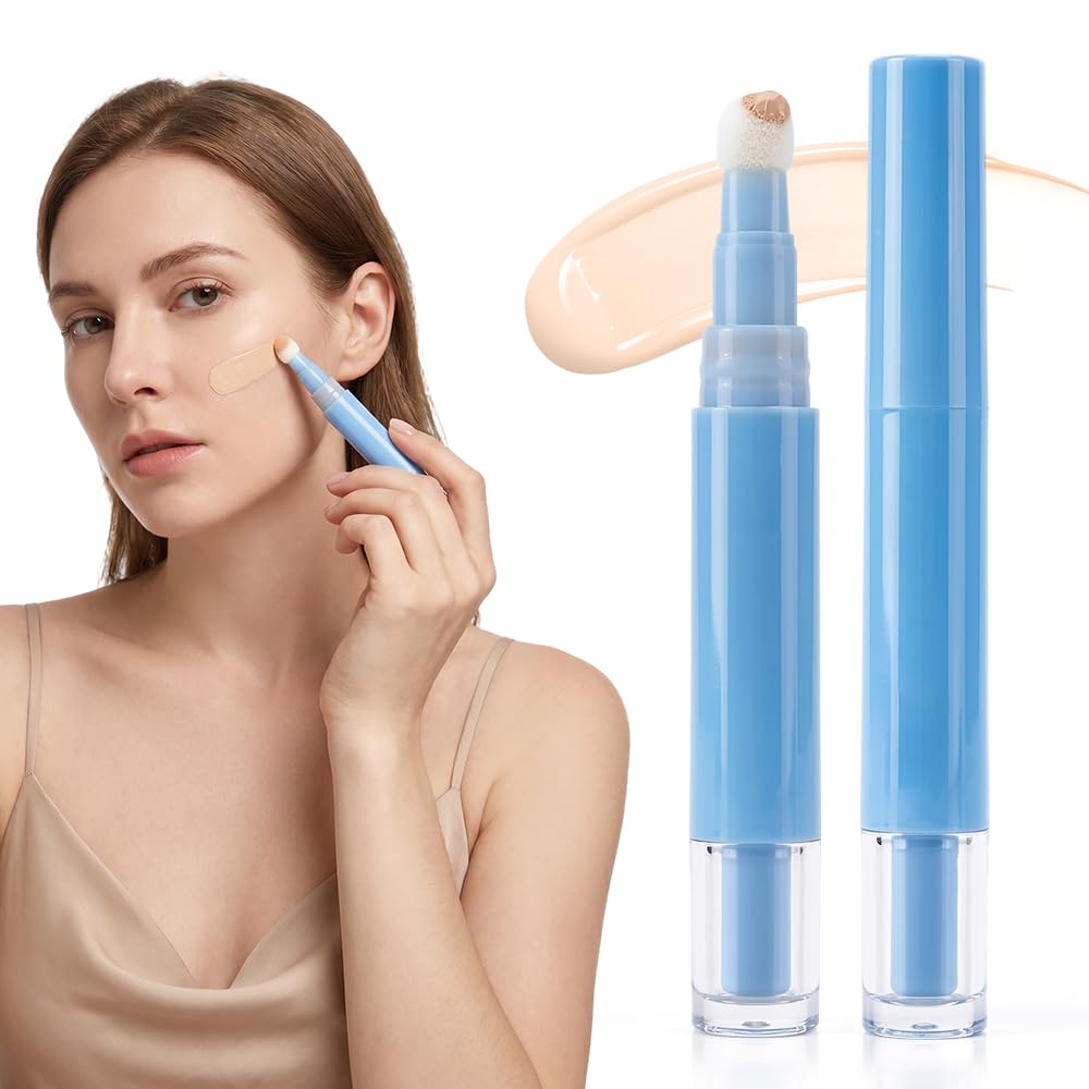 Liquid Foundation & Eye Concealer Pen - High Coverage, 24-Hour Long-Lasting | Shade 03 Beige