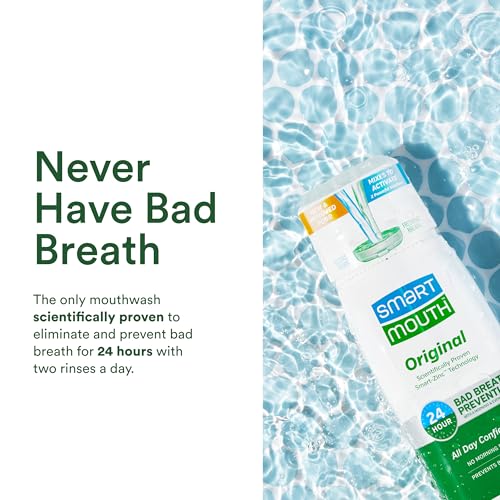 SmartMouth Original Zinc Activated Mouthwash & Tongue Cleaner - Fresh Mint, 16 fl oz