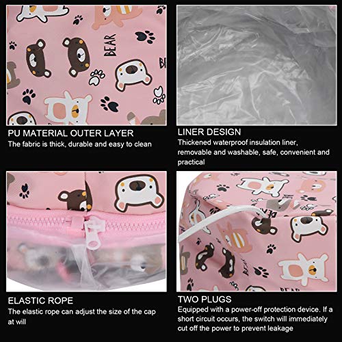 Betued Hair SPA Electric Heating Cap, Adjustable Oil Treatment Steamer Hat (US)