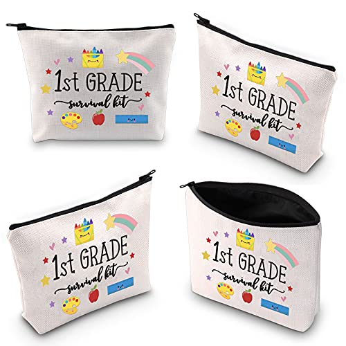 WCGXKO 1st Grade Survival Kit Makeup Bag - Teacher Gift