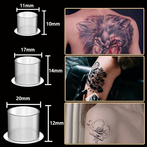 SOTICA 1000pcs Small 11mm Tattoo Ink Caps with Base - Disposable Ink Cups
