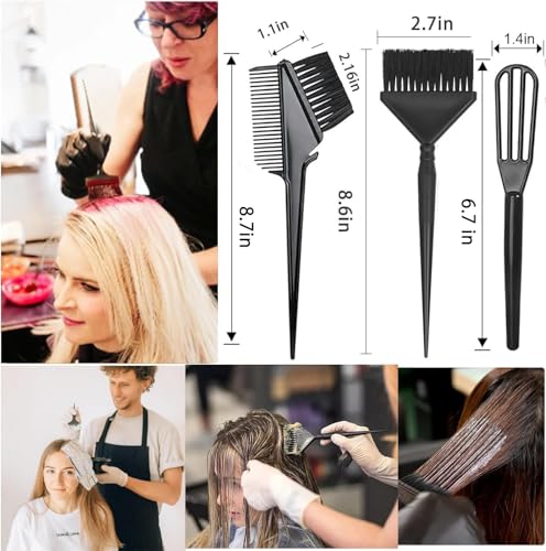 18-Piece Professional Hair Dye Kit with Brush, Bowl & Clips