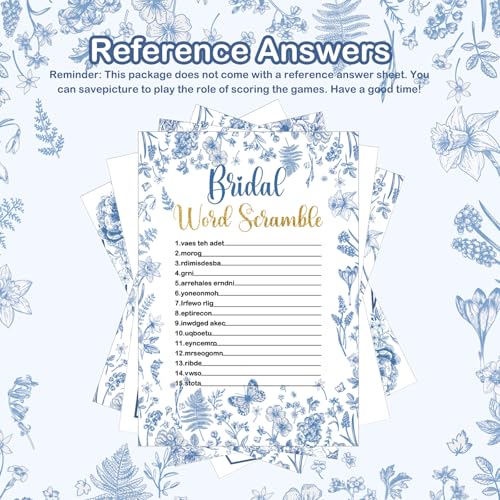 Bridal Shower Game Set - 145 Pcs Sunflower Floral Cards & Pencils