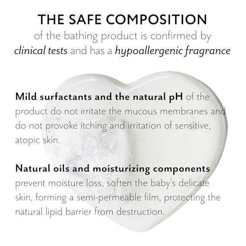 The Act Organic Baby Shampoo & Body Wash with Chamomile, 13.5 Fl Oz - Hypoallergenic, Tear-Free, Ideal for Sensitive Skin