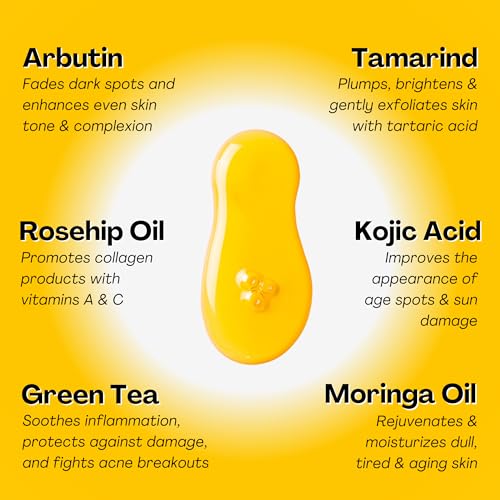 Olahoni Kojic Acid & Turmeric Face Serum for Dark Spots - 1 oz