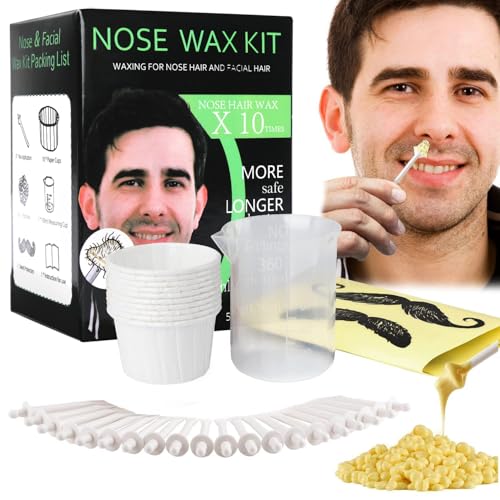 Nose and Ear Hair Waxing Kit for Men & Women - 50g Wax Beads