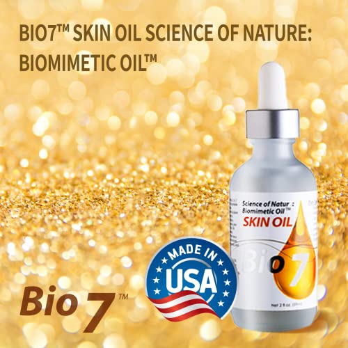 Bio 7 Skin Oil - Biomimetic Anti-Aging Face & Body Oil with Rosehip & Baobab - 2 fl oz
